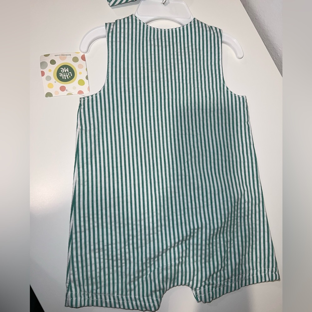 Little Me 6-9 Month Romper and Hat Set - Picture 2 of 4